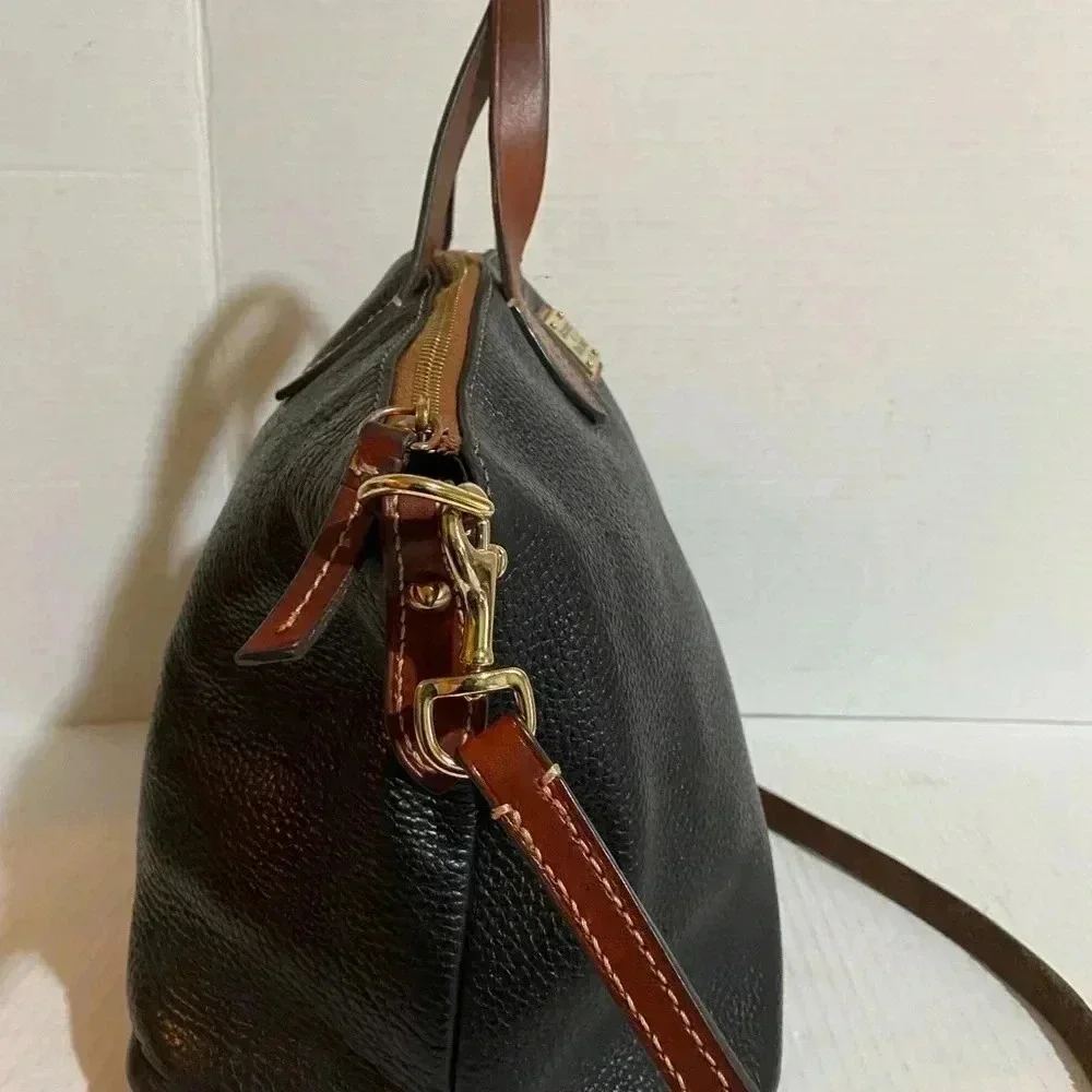 Dooney Bourke black leather satchel handbag